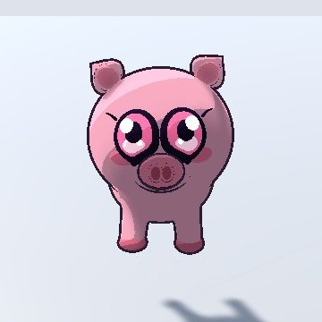 Oinklet, a round pink piglet