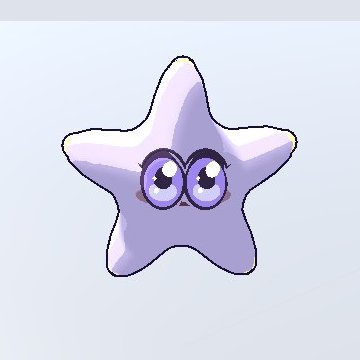 Twinklet, a lilac star with big eyes